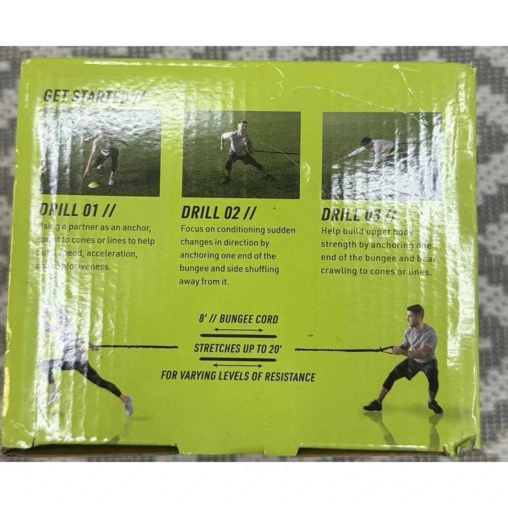 New Primed Resistance Training Bungee‎ 8' Cord Train for Speed PRDF111 NIB